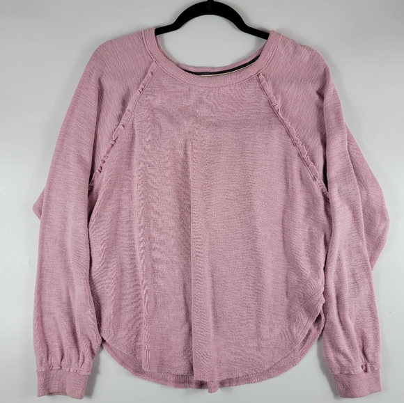 Pilcro | Anthropologie Diana Pullover Ruffle Raglan Top, Size M - Picture 2 of 13